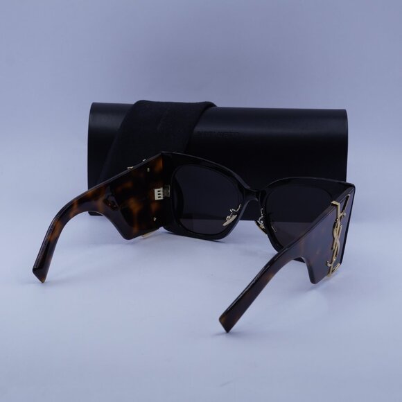 Saint Laurent SLM119/F BLAZE 003 Sunglasses Black/Havana Butterfly Frame main image 5